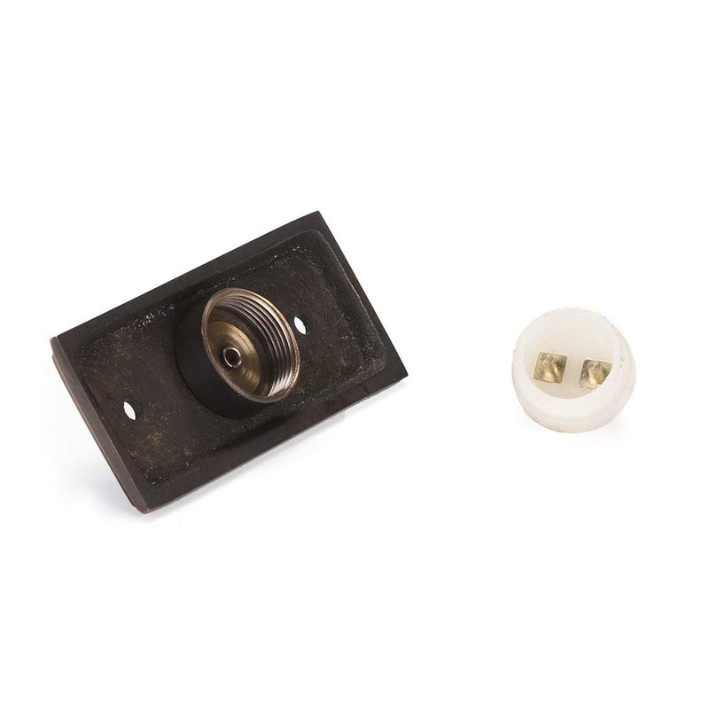 A29 Oil Rubbed Bronze Antique Doorbell Button â€“ 2 1/2" x 1 1/7" â€“ Brass Decorative Design with Recess Mount, Wired for Standard Two-Wire Chimes, Weather Resistant, Easy DIY Installation - Image 4